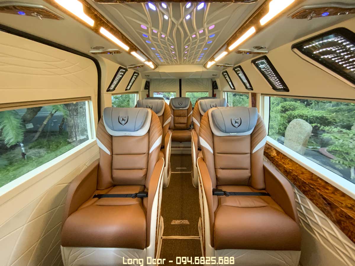 Ford Transit Limousine 2019  Vua của dòng xe hạng sang 9 chỗ  Thuê xe  limousine Hoàng Gia Thịnh